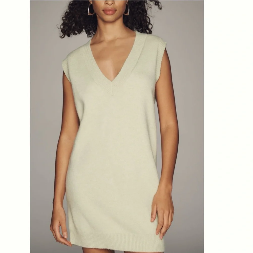 NWT Anthropologie Sunday in Brooklyn Sweater Vest Cozy Soft Mini Dress, M - Picture 4 of 17